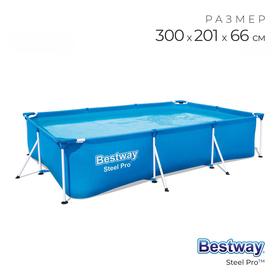 image for offer named Бассейн каркасный Bestway Steel Pro, 300×201×66 см, 56404