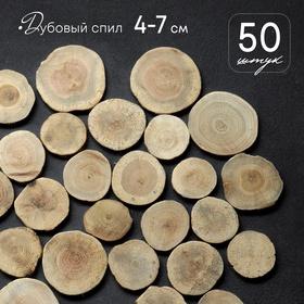image for offer named Спил дерева «Дубовый», круглый, d=4-7 см, h=5 мм