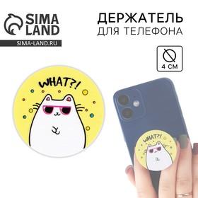 image for offer named Попсокет для телефона «What?», d= 4 см