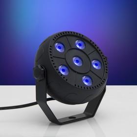 image for offer named Прожектор PAR для сцены 6 × 1.5 Вт, свечение RGB, 220 В