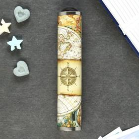 image for offer named Калейдоскоп сувенирный "Карта мореплавателя" тиснение 19х4х4 см