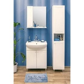 image for offer named Набор мебели Карина 55 левый: тумба с раковиной Уют 55+ шкаф зеркало