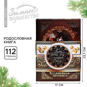 image for offer named Новогодняя родословная книга «Золотой шик», 56 листов, 17 х 2 х 23,7 см.
