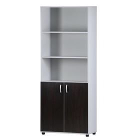 image for offer named Шкаф-стеллаж 5-ти ярусный, 802х410х1994, Венге/Серый