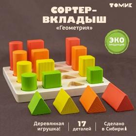 image for offer named Логический игровой набор «Сортер - вкладыш. Геометрия», 17 деталей
