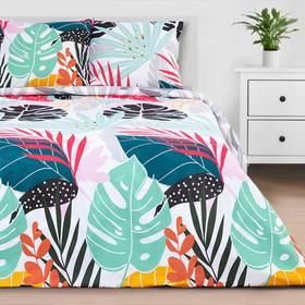 image for offer named Постельное белье "Этель" дуэт Сolored tropics 143*215 см - 2 шт, 240*220 см, 70*70 см -2 шт
