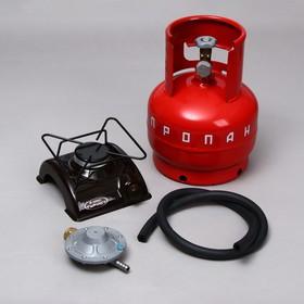 image for offer named Газовый комплект «Турист»: баллон 5 л, РДСГ 1-1,2, плита ПГТ-1, пустой