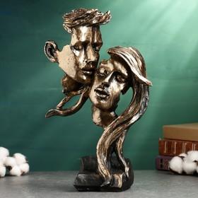image for offer named Фигура "Пара влюбленная - молодежь" черный с золотом, 30см