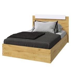 image for offer named Кровать ЭКО 1200х2000, Дуб вотан/Белый