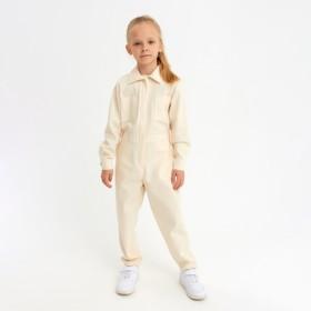 image for offer named Комбинезон для девочки MINAKU: Casual collection KIDS цвет бежевый, рост 134