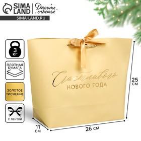 image for offer named Пакет подарочный новогодний «Lucky present», 26 х 25 х 11 см
