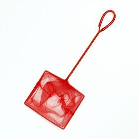 image for offer named Сачок аквариумный 15 см, красный