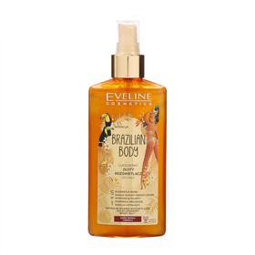 image for offer named Спрей-шиммер после загара для тела Eveline Brazilian Body, золотистый 5в1, 150 мл