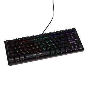 image for offer named Клавиатура MARVO KG901, игровая, проводная, механическая, 87 клавиш, USB, подсветка, черная
