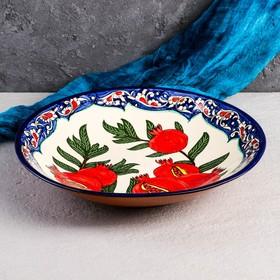 image for offer named Ляган Риштанская Керамика "Гранат", 33 см, глубокий