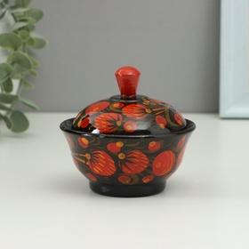 image for offer named Солонка «Ягодка», 9×6,5 см, хохлома