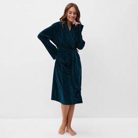 image for offer named Халат женский KAFTAN "Бархат" р. 44, зеленый