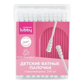 image for offer named Детские ватные палочки mama lubby, спиралевидные, 100 шт.
