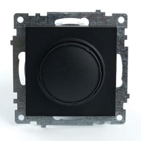 image for offer named Выключатель диммирующий STEKKER TRIAC (механизм) 250В, 500W, серия Катрин, GLS10-7106-05, черный