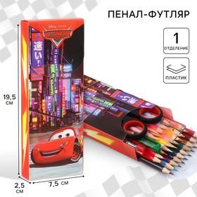 image for offer named Пенал-футляр пластиковый, 75х195х25 мм, сборный, Тачки