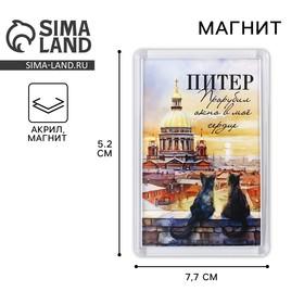 image for offer named Магнит акриловый «Питер», 5.2×7.7 см