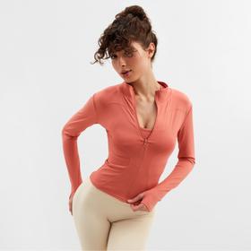 image for offer named Рашгард женский на молнии MINAKU: SPORTLY; цвет оранжевый, р-р S