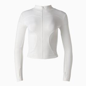 image for offer named Рашгард женский на молнии MINAKU: SPORTLY; цвет белый, р-р M