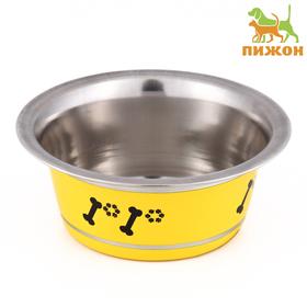 image for offer named Миска цветная стандарт 200 мл, жёлтая