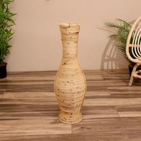 image for offer named Ваза напольная 25х25х70 см, ротанг