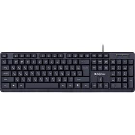 image for offer named Клавиатура Defender Daily HB-162, проводная, мембранная, 104 клавиши, USB, чёрная