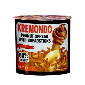 image for offer named Набор из пасты арахисовой и хлебных палочек Kremondo, 55 г