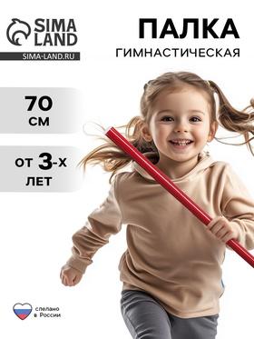 image for offer named Палка гимнастическая 70 см, цвет: красный